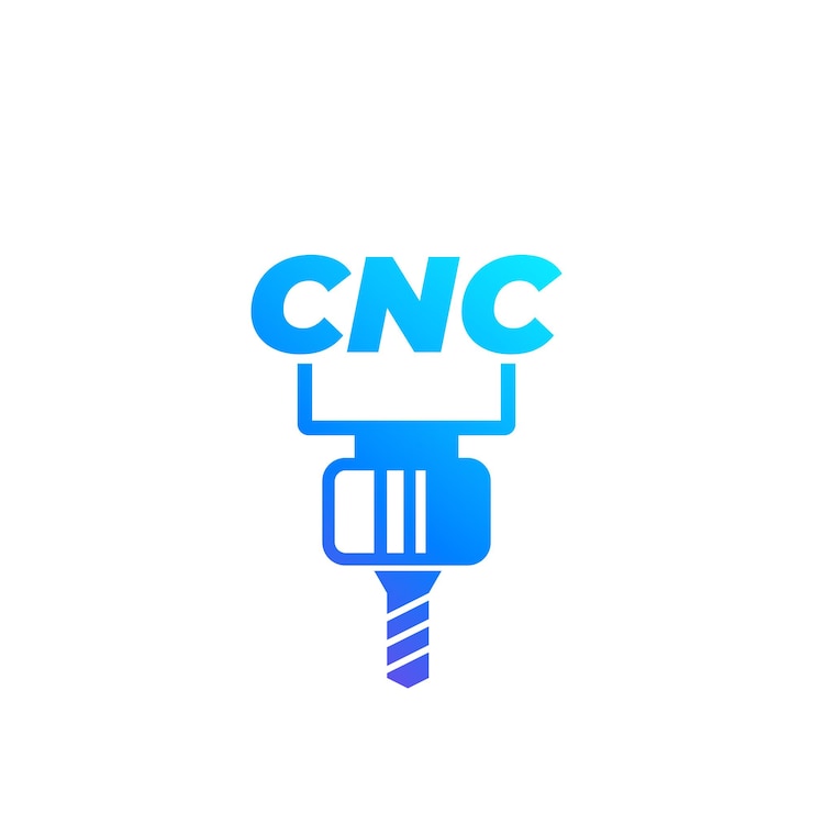 Vector cnc machine tool vector icon