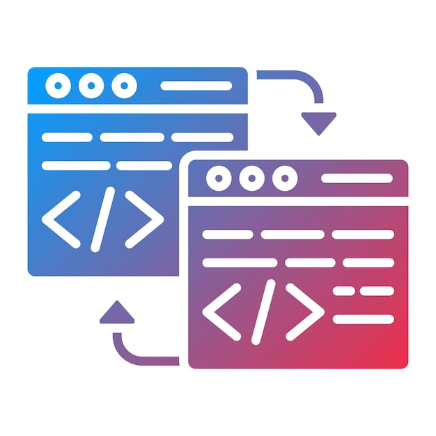 Code Refactoring icon vector image Can be used for Computer Programming