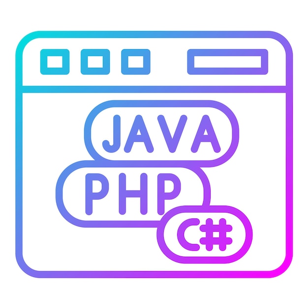 coding language vector illustration style