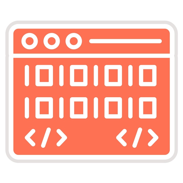coding vector icon design illustration