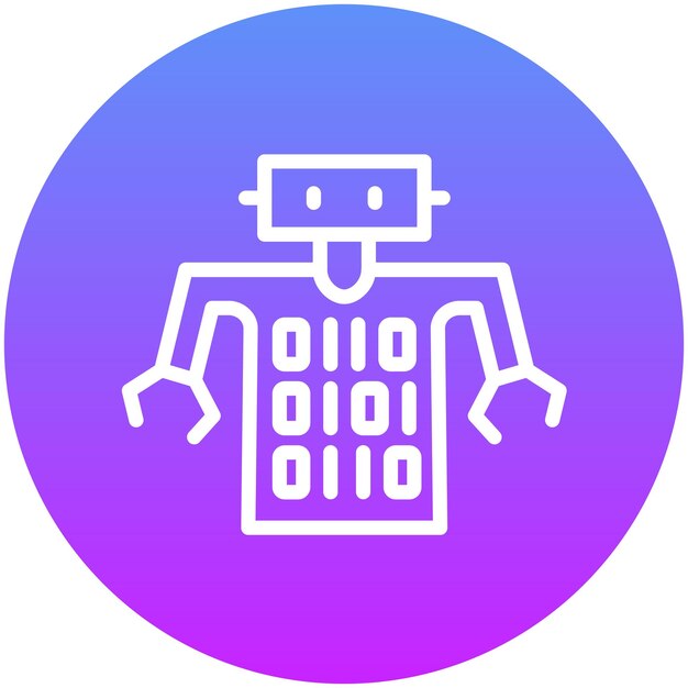 Coding vector icon illustration of Robotics iconset