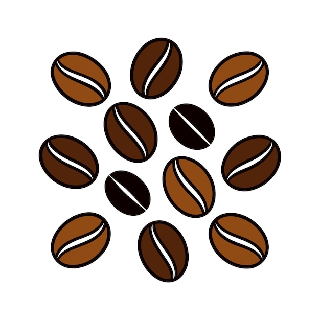 coffee beans vector illustration