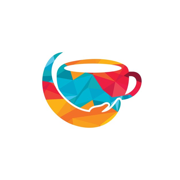 Coffee care vector logo design