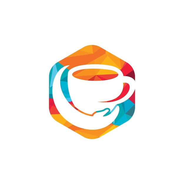 Coffee care vector logo design