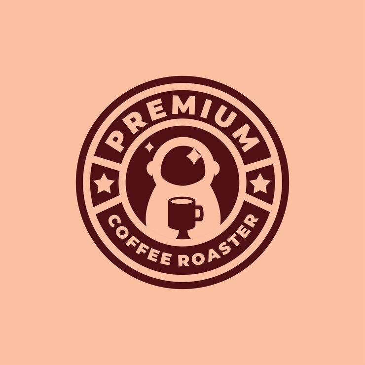 Coffee Space Astronaut Logo design