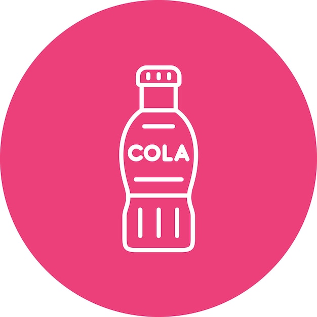 Cola Bottle icon vector image Can be used for Beverages