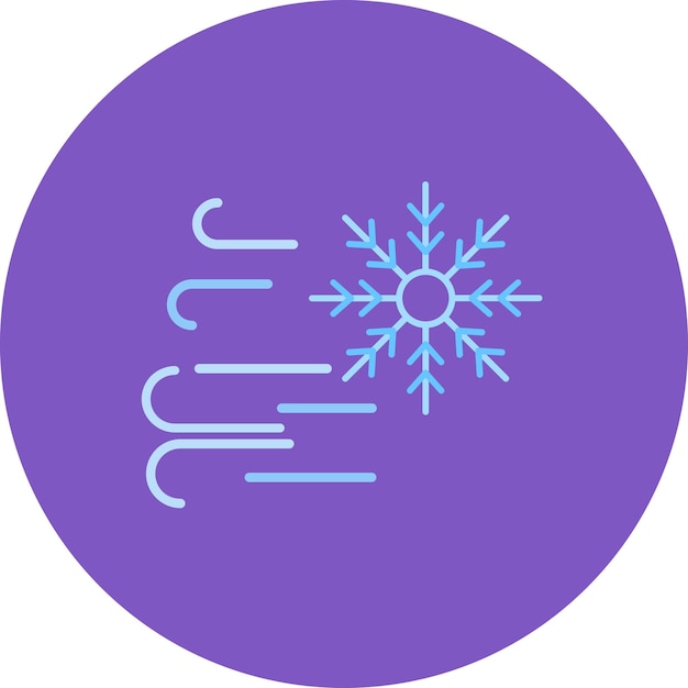 Cold Wave Flat Illustration