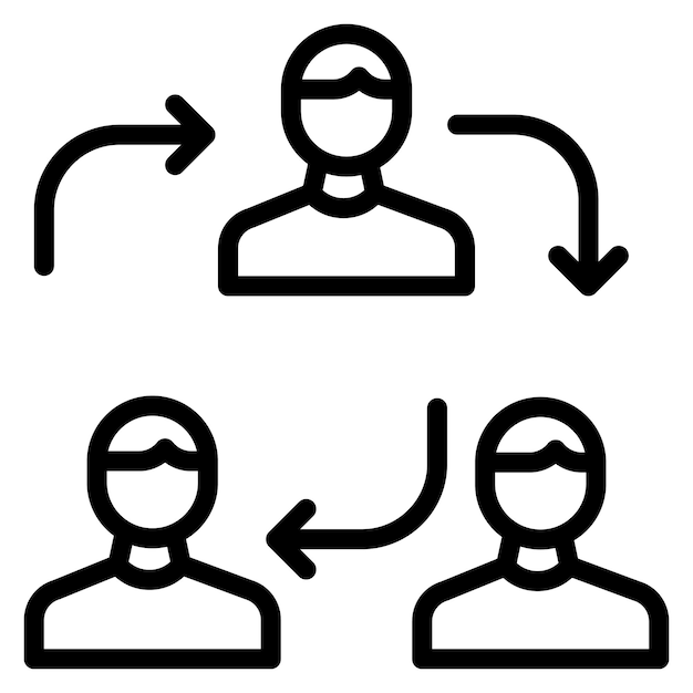 collaboration icon vector image can be used for core values