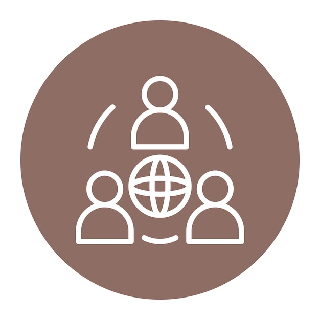 Collaboration icon vector image Can be used for Data Science