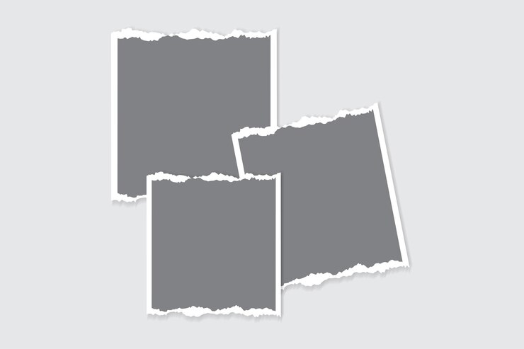 Collage photo effect Minimalist shadow