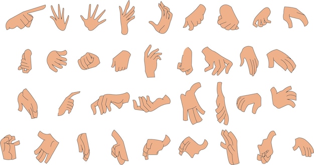 Collection of Hand Gestures and Poses