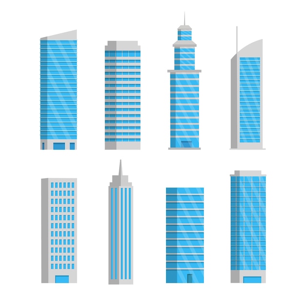 Collection of Various Skyscrapers and Modern Buildings