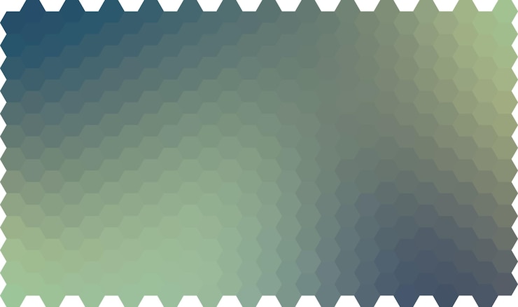 Vector color gradient hexagon vector background