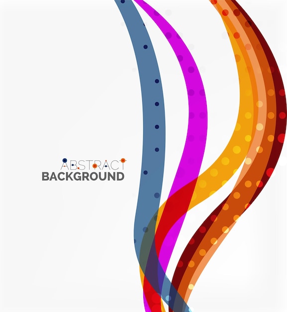 color overlapping wave stripes vector abstract background vector template for workflow layout diagram number options or web design