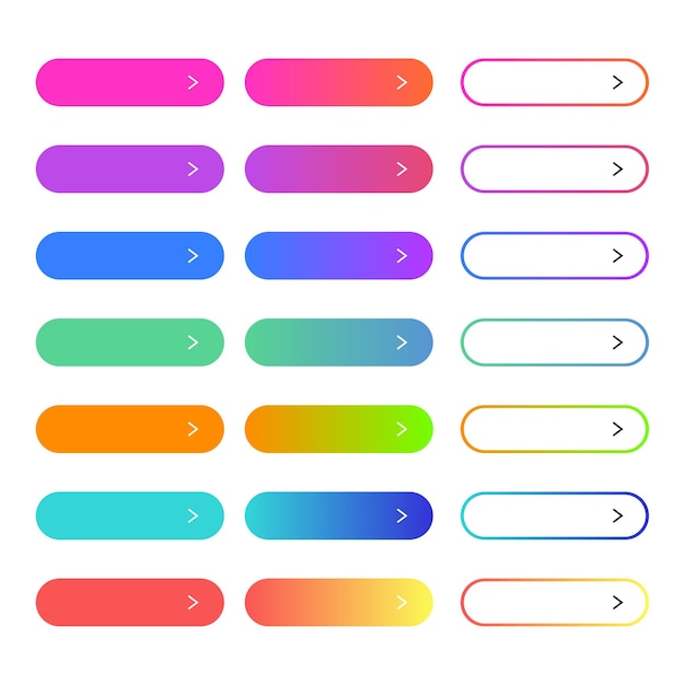 colored backgrounds for website buttons with gradient
