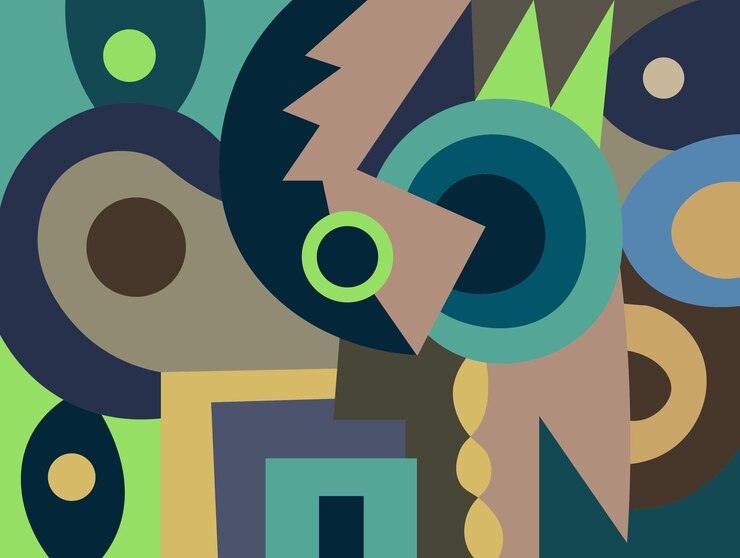 Vector colorful abstract art for wall decoration