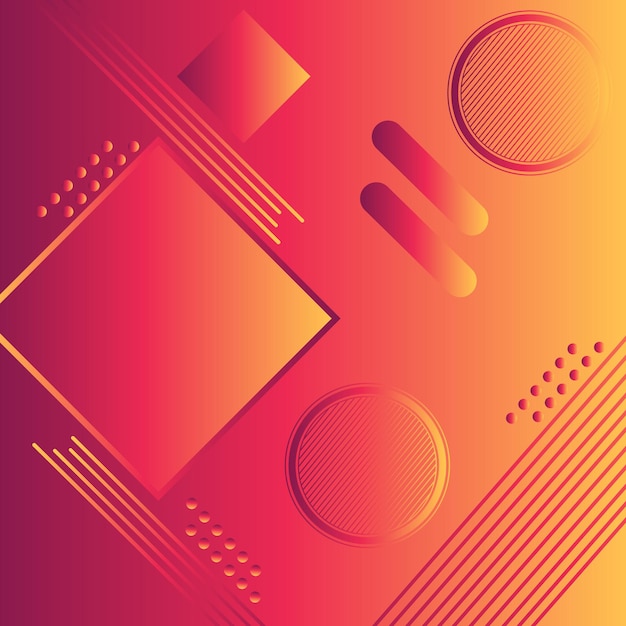 Colorful abstract background overlap layer on bright space with square effect decoration Minimalist