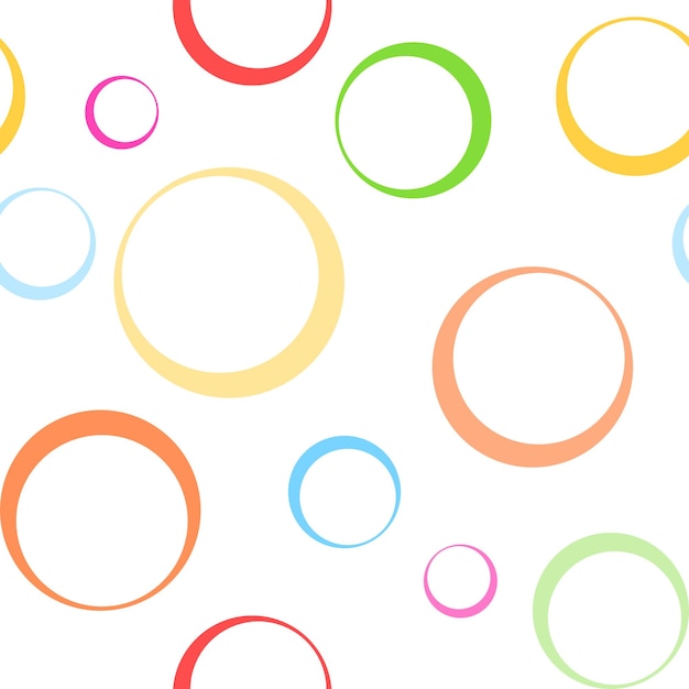 colorful, abstract background pattern, funny circles, vector design.
