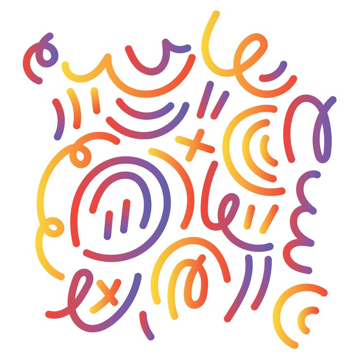 Colorful abstract flowing pattern 3