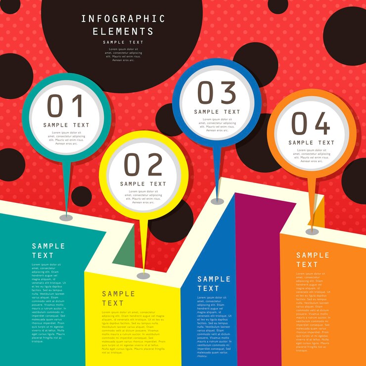 Vector colorful abstract infographic design elements