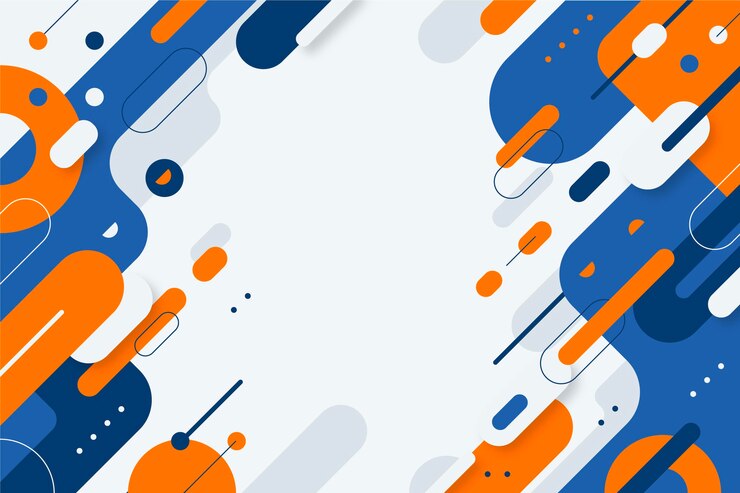 Vector colorful abstract shapes design background