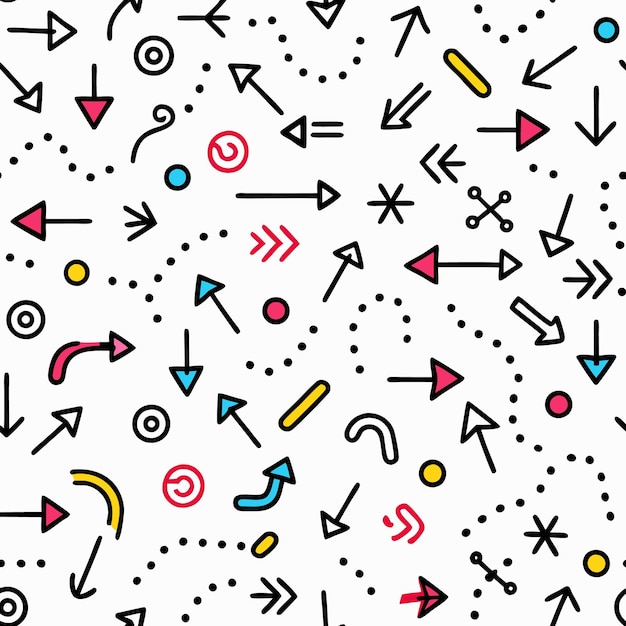 colorful arrows seamless pattern abstract design for backgrounds