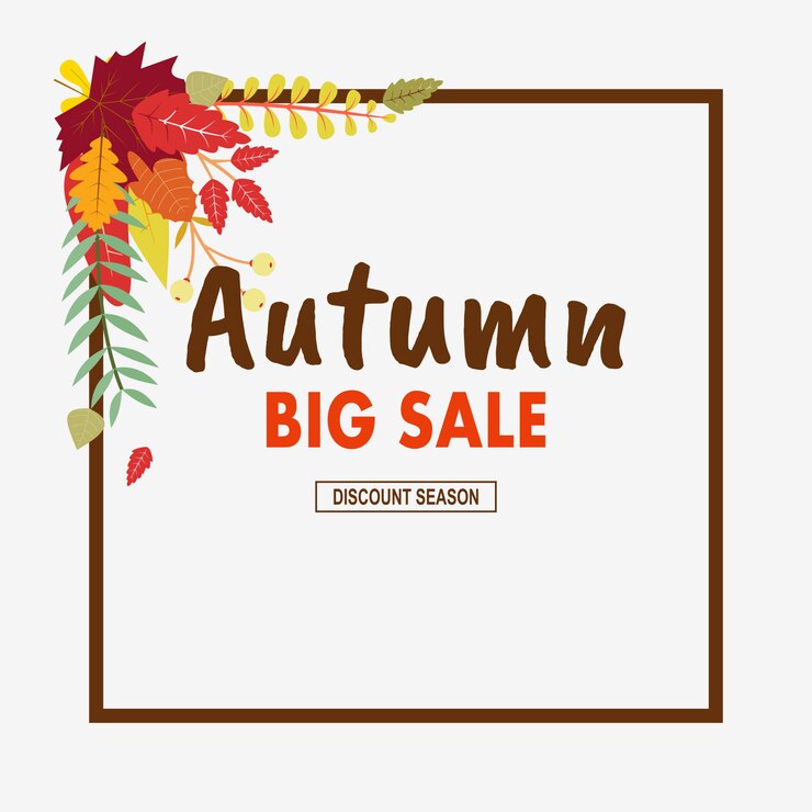 Vector colorful autumn background