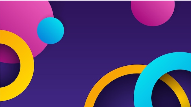 Colorful background with abstract geometric shapes for poster banner flier design
