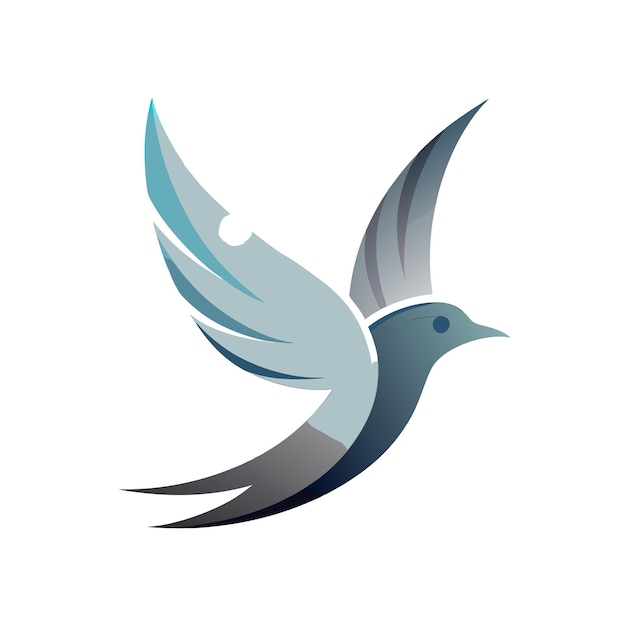 colorful bird gradient logotype vector illustration