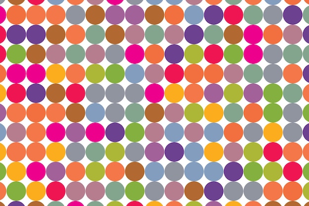 colorful circle balls mosaic grid vector background