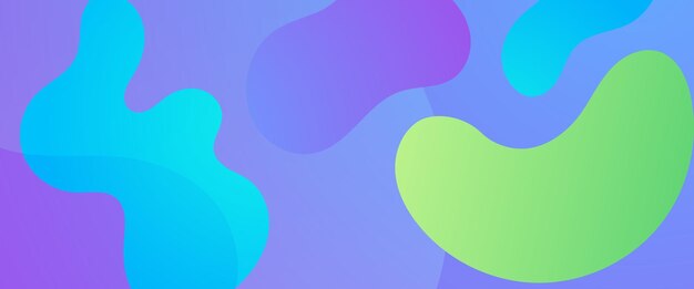 colorful colourful vector modern abstract simple banner with wave and liquid elements vector illustration