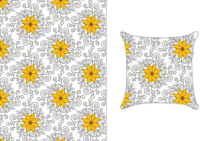Vector colorful ditsy floral print  pattern background