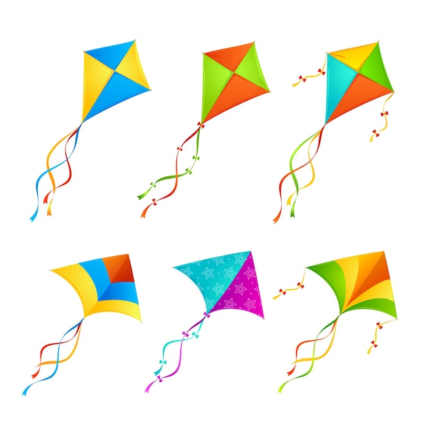 colorful kite set