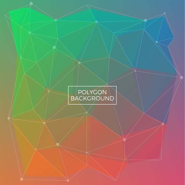 Colorful Polygon Background Design