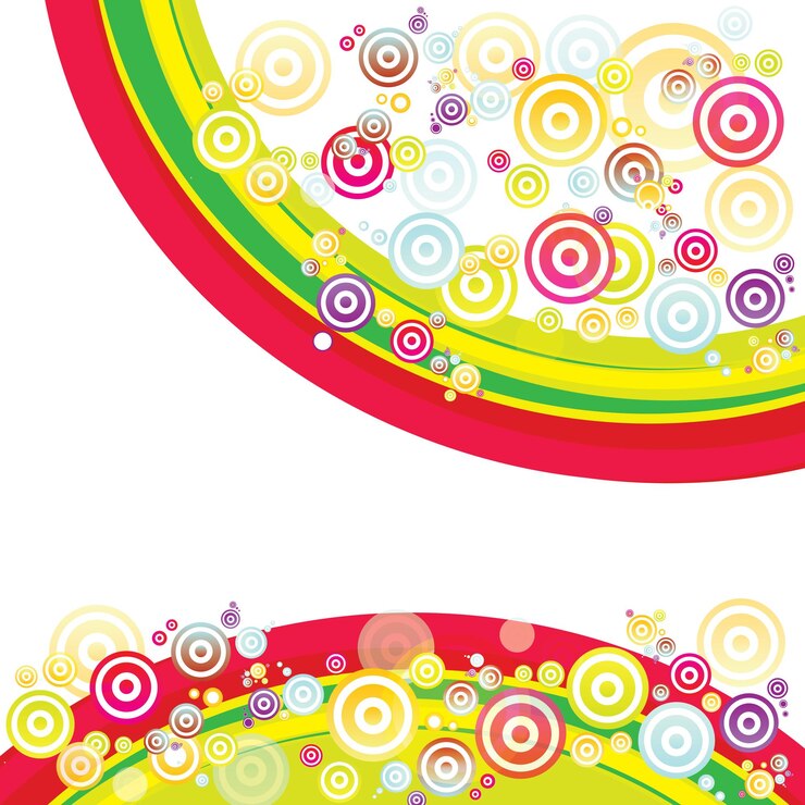 Vector colorful rainbow pattern vector illustration