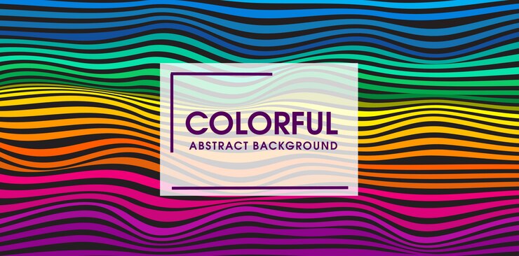 colorful wave seamless pattern vector background design