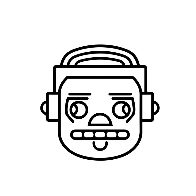 coloring page line drawing mask day