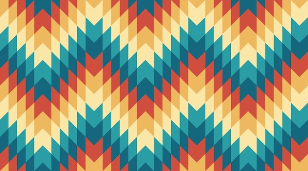 colourful geometric mosaic retro pattern background