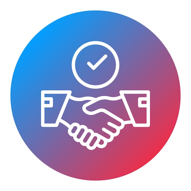 commitment icon vector image can be used for core values
