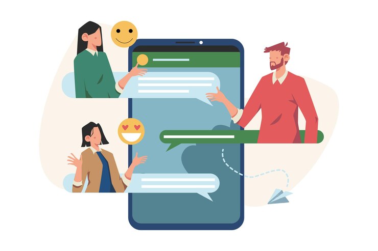 Vector communication via the internet social networking group chat