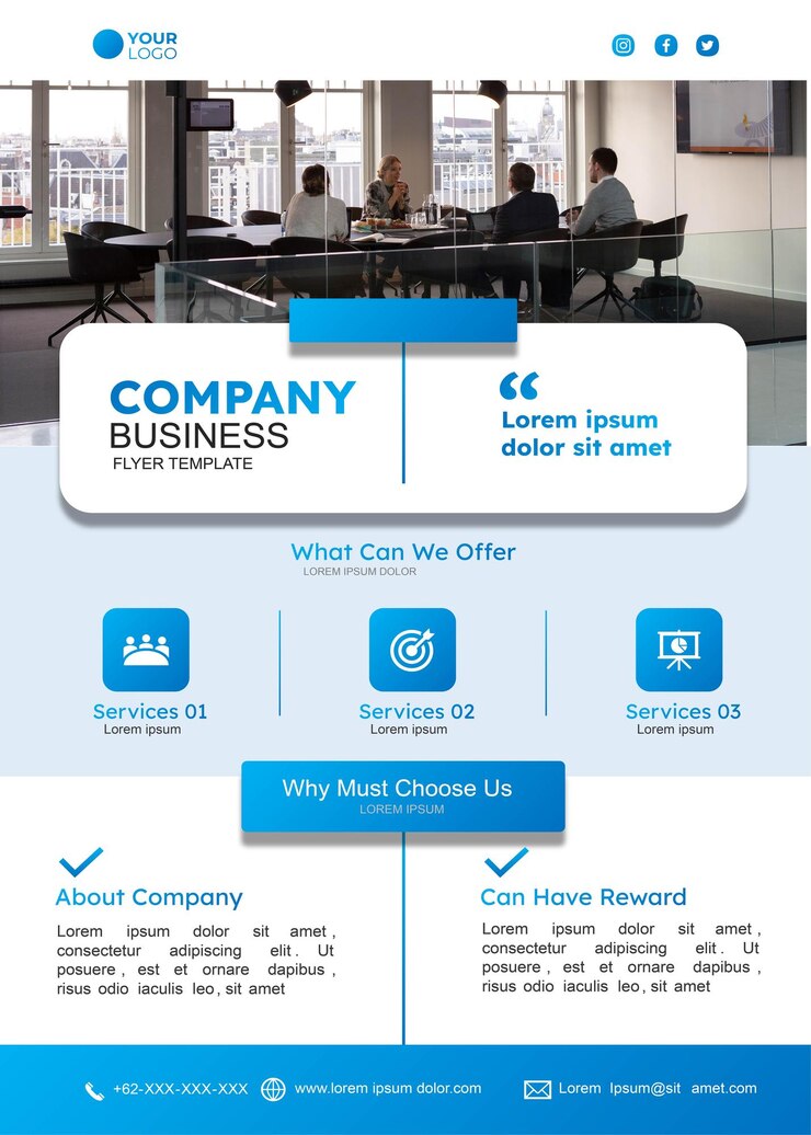 Vector company business flyer