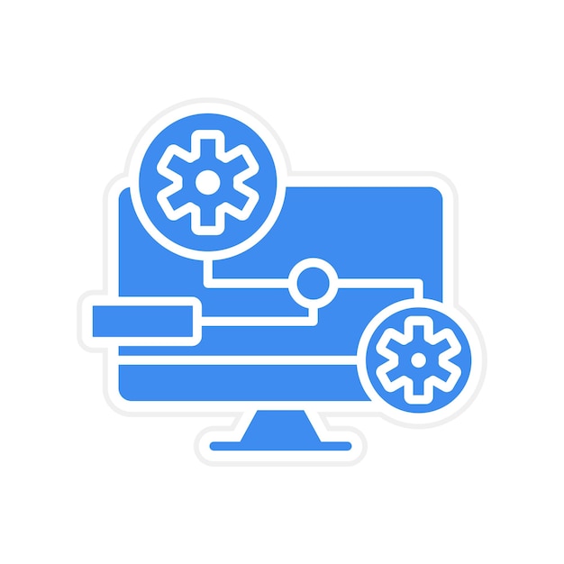 computer aided design icon vector image can be used for factory