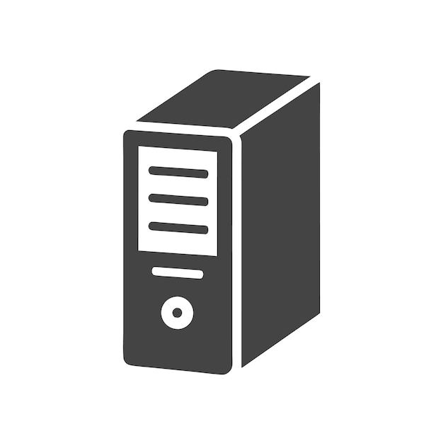 Computer Hardware Components Parts and Devices Featuring Storage Devices Vector Style Design