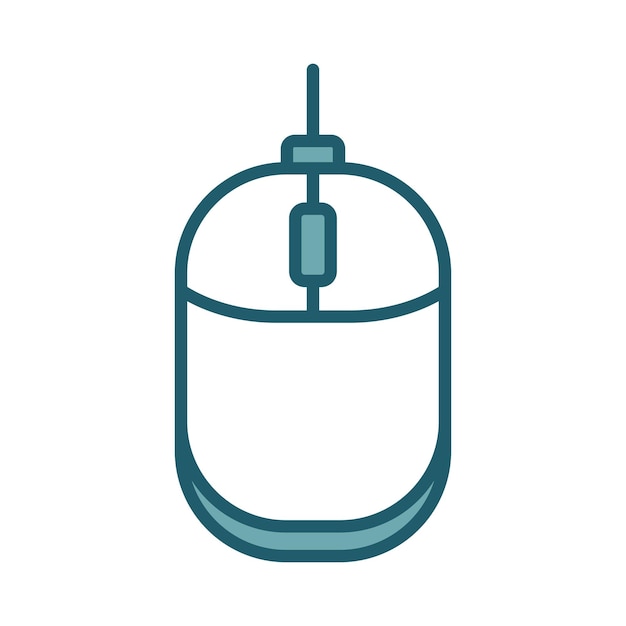 computer mouse icon vector design template simple and clean