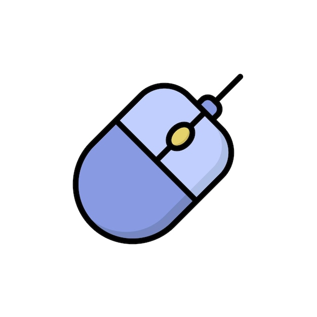 Computer Mouse Icon Vector Design Template
