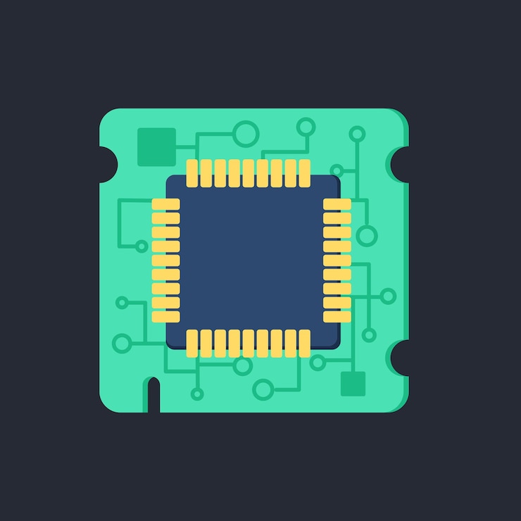 Vector computer processor chip