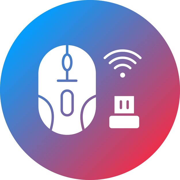 computer wireless mouse icon vector image can be used for networking and data sharing