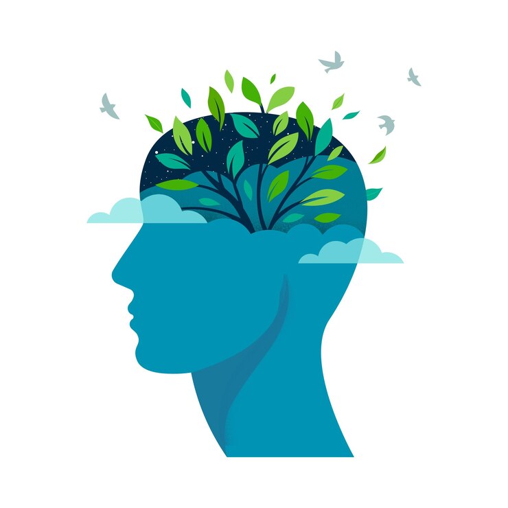 Vector concepts relating to stress and mental health 2
