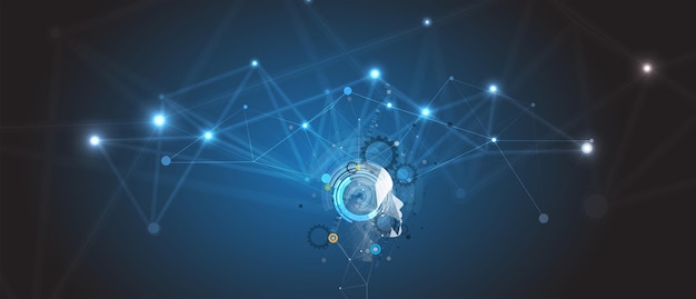 Conceptual technology illustration of artificial intelligence
