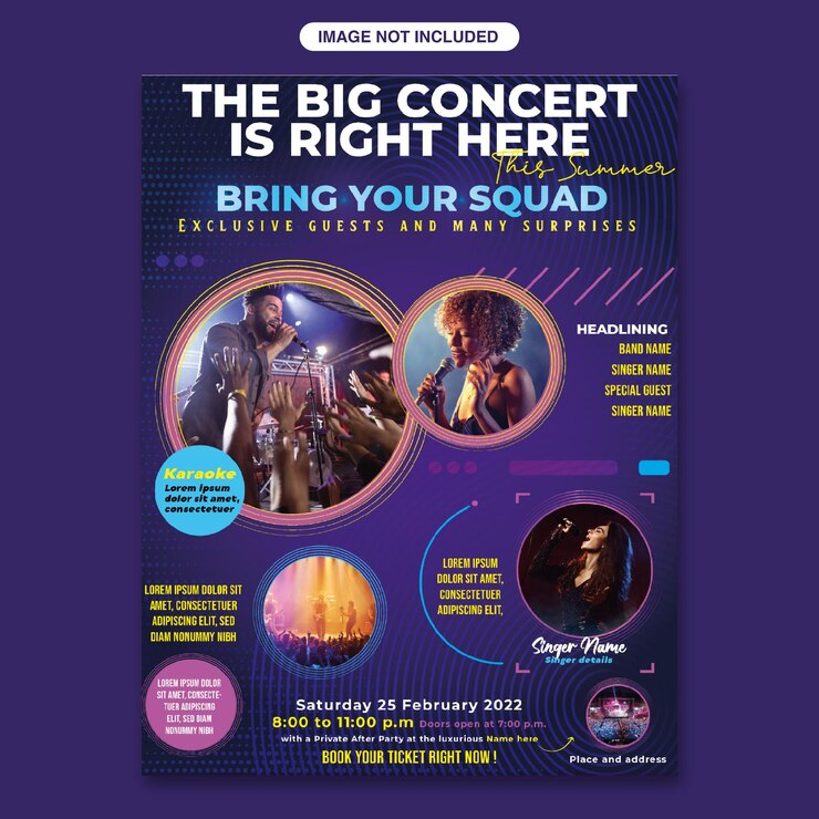 Vector concert flyer